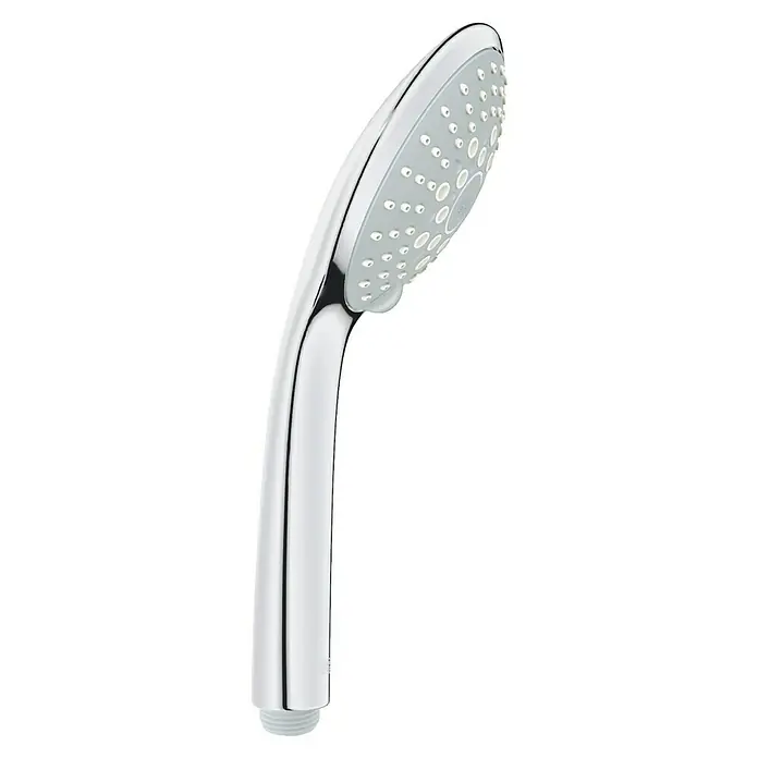 Grohe Euphoria 110 Handbrause - Anzahl Funktionen: 3 Stk., Chrom - Eine elegante Handbrause mit Chromoberfläche und grauem Brausekopf. Die Brause ist mit vielen kleinen Düsen versehen.