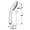 Grohe Handbrause (Anzahl Funktionen: 3, Chrom)