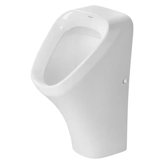 Duravit DuraStyle Urinal - Mit Spülrand, Unbeschichtet, Zulauf: Hinten, Absaugspülung, Farbe: Weiß, Ohne Zielobjekt, Ohne Urinaldeckel - Ein modernes, weißes Urinal zur Wandmontage. Die elegante Sanitärkeramik ist ideal für öffentliche und private Badezimmer.