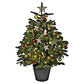 Geli Pflanztopf Napoli (40 cm, Anthrazit, Gerillt)
