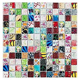 Mozaik pločica Quadrat Mix CG STAR (30 x 30 cm, Raznobojno, Sjaj)