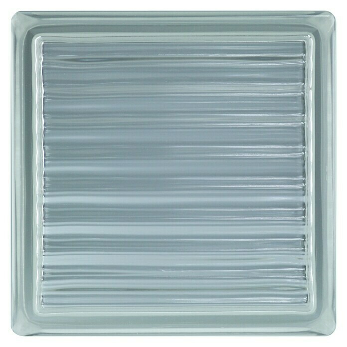 Fuchs Design Bloque de vidrio Parallel (Claro, 19 x 19 x 8 cm)