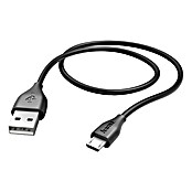 Hama Cable USB (USB Micro B, Largo: 1,4 m, Negro)