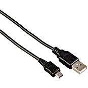 Hama USB-Kabel (Micro-B-Stecker, 0,6 m, Schwarz)