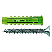 Fischer Spreidpluggen, set SX Green S (Ø x l: 6 x 30 mm, Spaanplaatschroef, Nylon, 45 stk.)