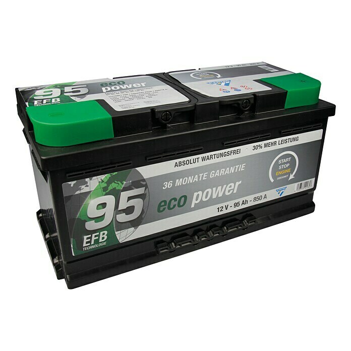 Cartec Autobatterie95 Ah, Spannung: 12 V Left Side View