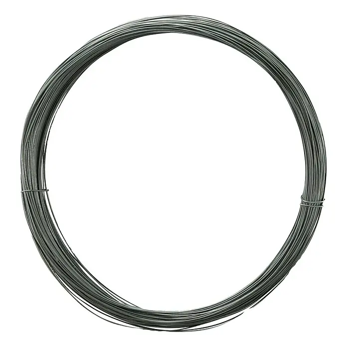 Stabilit Alambre - Ø x L: 0,48 mm x 4.000 cm, Metal - Alambre metálico gris brillante enrollado. Adecuado para manualidades, modelismo y proyectos creativos con alambre.