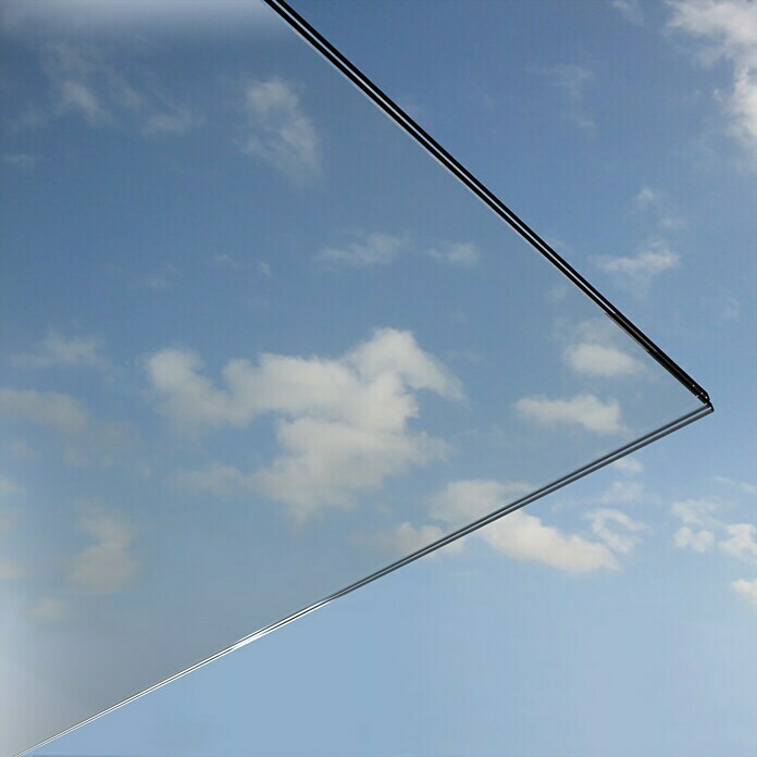 Solid Elements Glasplaat voor deurluifel Loop/Wing (1.500 x 750 mm, Helder glas)