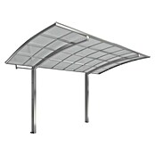 Ximax Carport Portoforte 60 (4,9 x 2,7 m, Einfahrtshöhe: Max. 2,2 m, Edelstahloptik, Schneelast: 75 kg/m²)