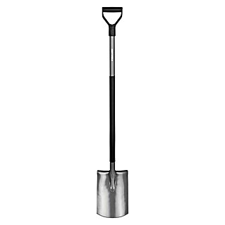Fiskars Ergonomic Vrtnarska lopata (Delovna širina: 19 cm, Okrogle oblike, Dolgi ročaj)