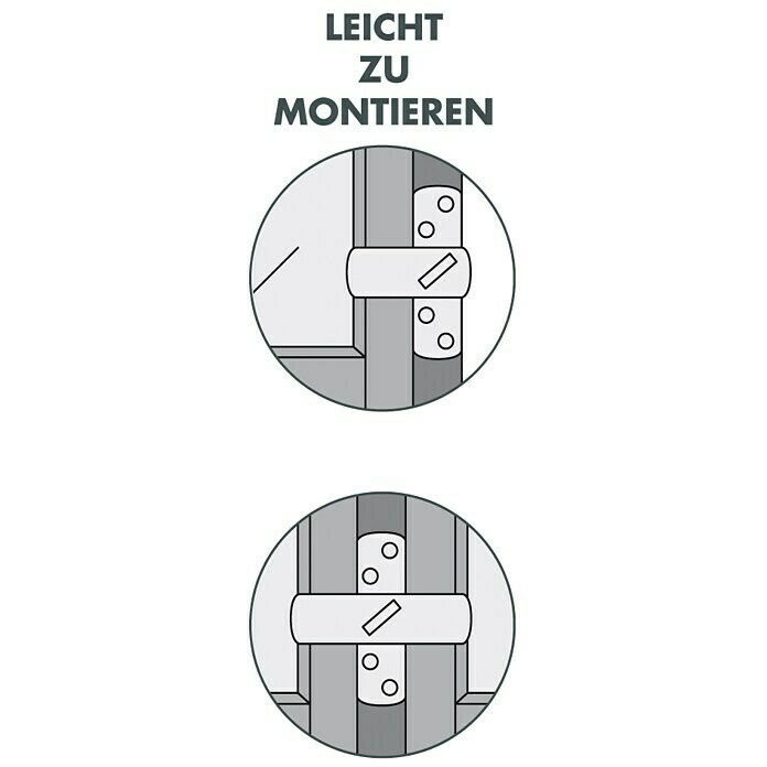 Bever Fenstersicherung Stuco Safe S21Zweiflügelig, Weiß Front View