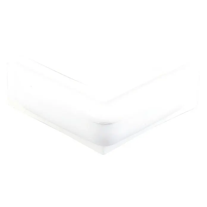 Talamex Stegfender - 7 x 25 x 10 cm, Eckig, Weiß, Kunststoff - Weicher, weißer Eckenschutz, ideal um Ihr Kind vor scharfen Kanten zu schützen und Verletzungen vorzubeugen. Er ist einfach anzubringen und bietet Sicherheit.