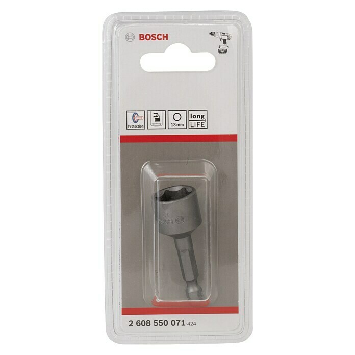 Bosch Steckschlüsseleinsatz (Schlüsselweite: 13 mm, Geeignet für: Akkuschrauber)