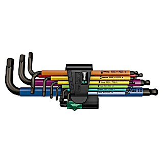 Wera Winkelschlüssel-Set Multicolour (9 -tlg., Größe: 1,5 - 10 mm)