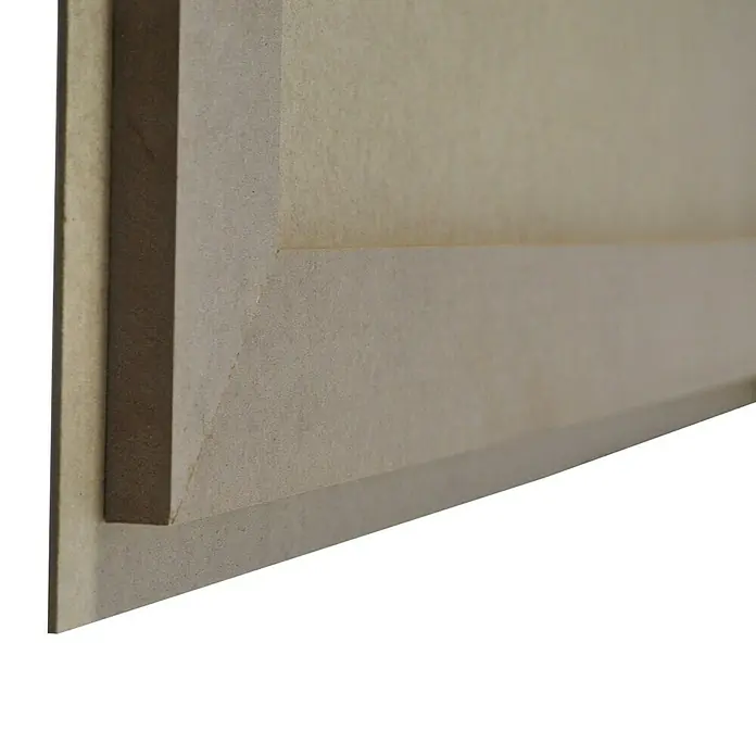 ProArt Type Hype Decopanel - Ich bin eine Frau ich darf ..., B x H: 30 x 40 cm - Detailansicht einer MDF-Platte mit Rahmen, ideal für Bastelarbeiten und Modellbau. Die Platte ist unbehandelt und vielseitig einsetzbar.