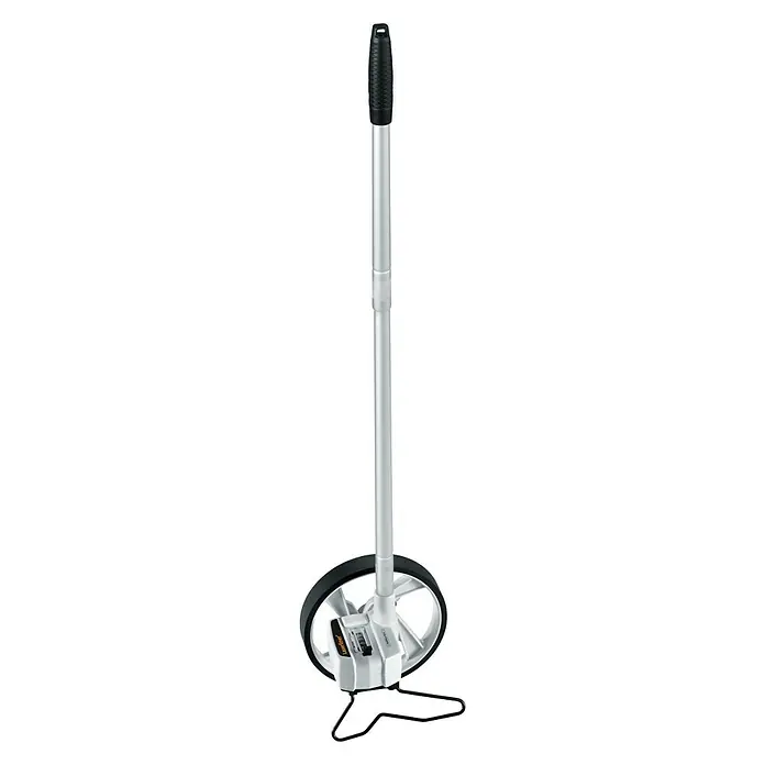Laserliner Messrad RollPilot Mini - Messbereich: 0 - 9999,9 m - Ein Rollmeter mit einem Rad und einem Teleskopstiel mit einem Griff. Ideal für genaue Messungen im Freien.