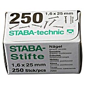 Staba Stifte (Durchmesser: 1,6 mm, Länge: 25 mm, 250 Stk.)