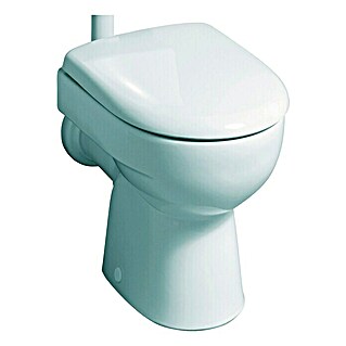 Geberit Renova Stand-WC Typ 1 (Mit Spülrand, Ohne Spezialglasur, Spülform: Tief, WC Abgang: Waagerecht, Weiß)