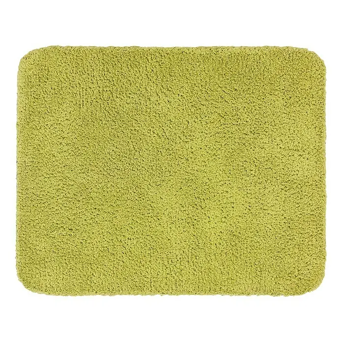 Astra Schmutzfangmatte entra SAUGSTARK - Grün, 75 x 130 cm, Material Nutzschicht: 100 % Baumwolle - Ein rechteckiger, grasgrüner Badteppich mit weicher, flauschiger Textur. Ideal für Badezimmer mit rutschfester Unterseite.