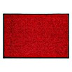 Astra Schmutzfangmatte Diamant (Uni, Rot, 40 x 60 cm, Material Nutzschicht: 100 % Polyamid)