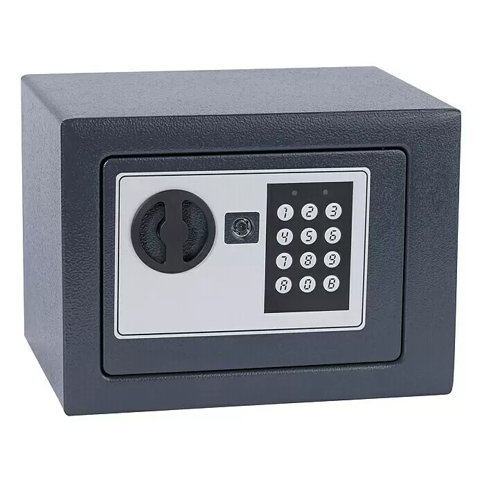 Möbeltresor Security Box Mini17 x 23 x 17 cm, Elektronisches Zahlenschloss, Verriegelung: 1-seitig Front View