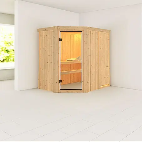 Karibu  Massivholzsauna Saja