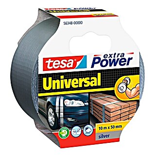Tesa Extra Power Folieband Universal (Zilver, 10 m x 50 mm)