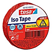 Tesa Cinta aislante Iso Tape (Rojo, 10 m x 15 mm)
