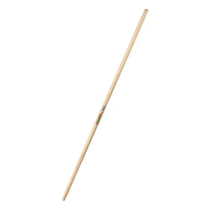 Gardol Gerätestiel - Mit Konus, 130 cm - Abgebildet ist ein Gartengeräte-Stiel aus Holz, ideal zum Anbringen an Werkzeuge für Gartenarbeiten wie Harken oder Schaufeln.