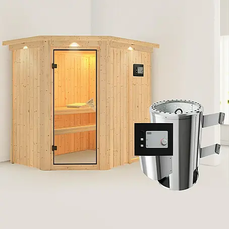 Karibu  Massivholzsauna Saja