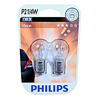 Philips Vision Rem- en achterlichtlampen P21/4W (P21/4W, 2 st.)