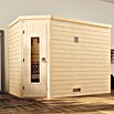 Weka Massivholzsauna 536 HT Gr.2 OS (Mit 7,5 kW Ofen mit externer Steuerung, 198 x 248 x 205 cm)