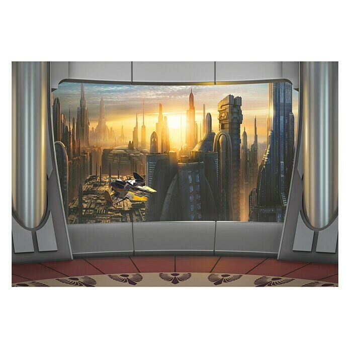 Komar Star Wars Fototapete Coruscant View (8-tlg., 368 x 254 cm)