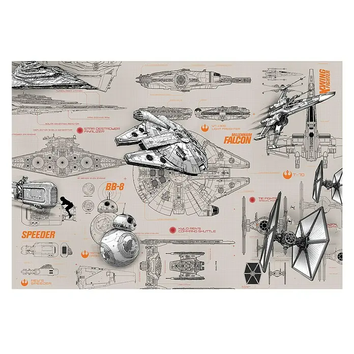 Komar Star Wars Fototapete Blueprints