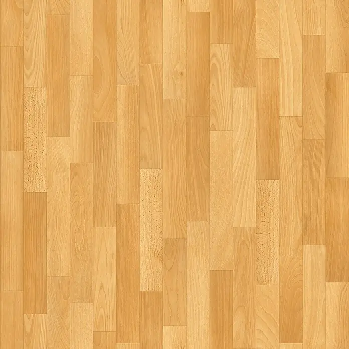 Beauflor PVC-Boden Meterware Atlantic - 400 cm, Beech Plank 101S, Hellbraun - Helles Holzlaminat mit einem natürlichen, warmen Farbton und einer realistischen Holzmaserung für eine gemütliche Atmosphäre.