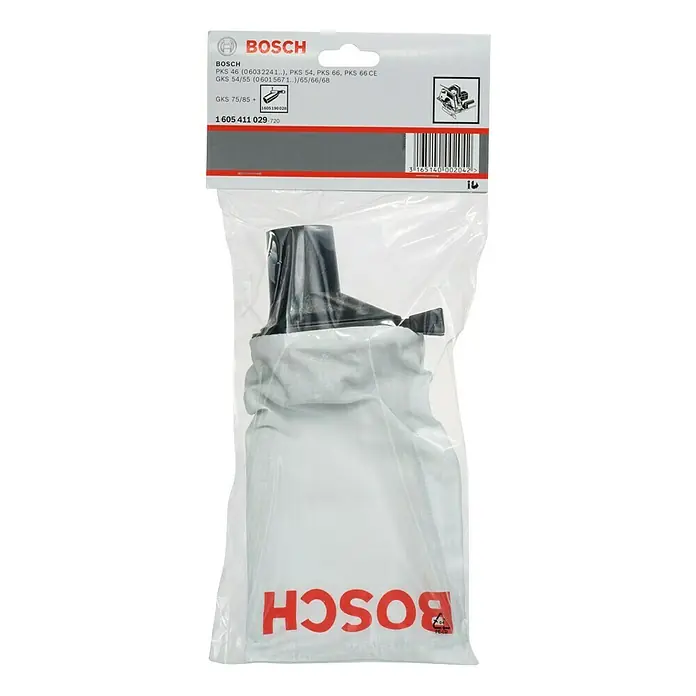 Bosch Bolsa para polvo - Apto para: Sierras circulares manuales Bosch - Bolsa de polvo BOSCH para PKS 46, 54, 66 y GKS 54/55, 65, 66, 68, 75/85+. Un ayudante ideal para trabajar limpiamente con sus dispositivos BOSCH.