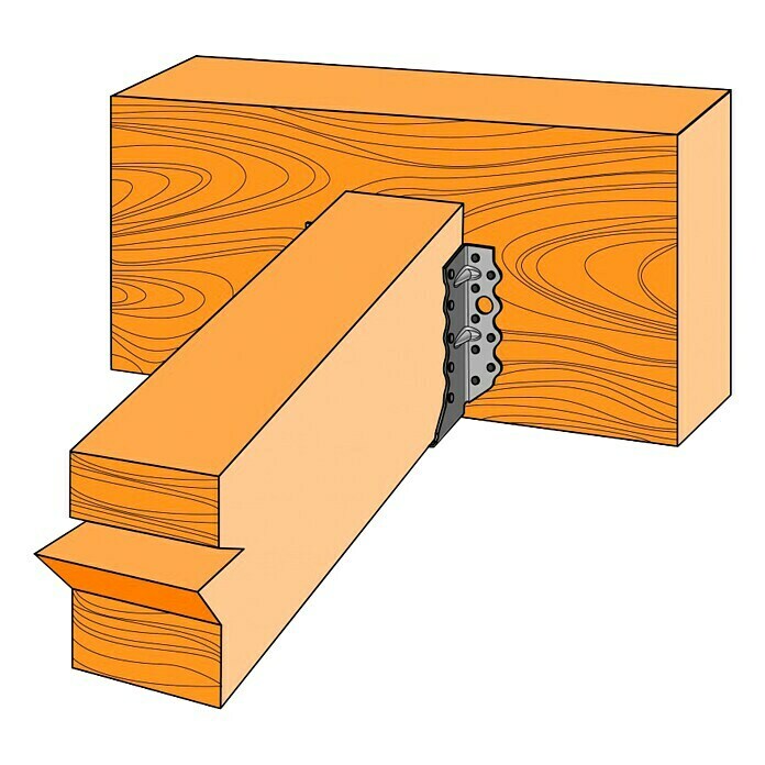 Simpson Strong-Tie Balkenschuh SBG55 x 100 x 140 mm, Sendzimir verzinkt, Stahl Front View