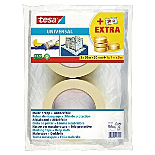 Tesa Crêpetape en afdekfolie Standard (3 -delig)