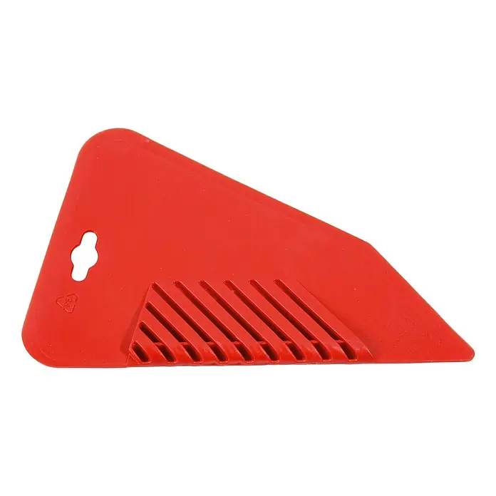 swingcolor Tapetenandrückspachtel - Breite: 25 cm - Roter Kunststoffschaber mit Rillen und Aufhängeloch. Ideal zum Glätten von Oberflächen und Entfernen von Rückständen.