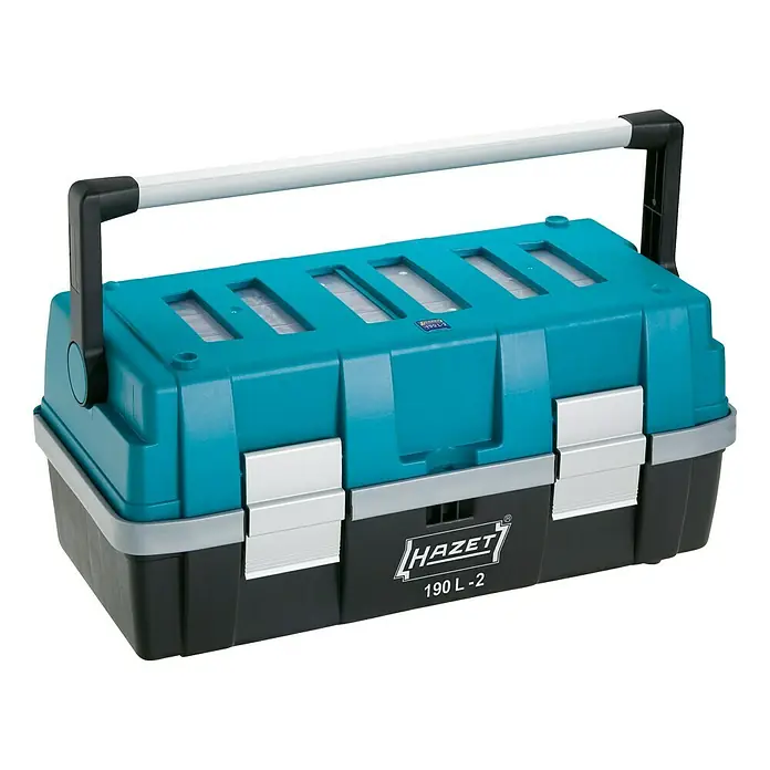 Hazet Werkzeugkoffer 190L-2 - L x B x H: 215 x 470 x 250 mm, Ohne Werkzeug - Hazet Werkzeugkasten 190 L-2: Robuster und geräumiger Koffer für Werkzeuge, ideal für Profis und Heimwerker.