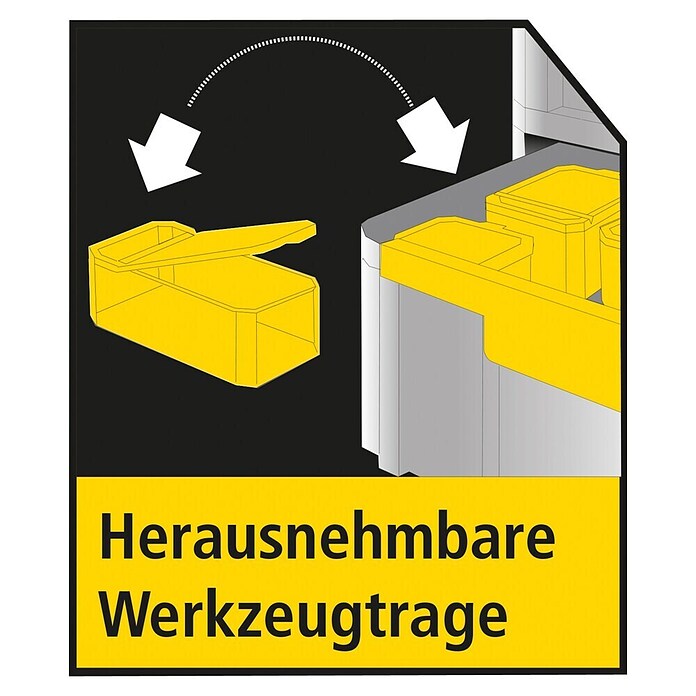 Stanley TSTAK Zaboj za orodje s predalom  (31,5 x 42,5 x 17,6 cm) | 1916 - Kunststoffboxeb_Systeme | BADK - Werkzeug-Behältnisse | BAD - Handwerkzeuge | BA - Handwerkzeuge | B - Werkz/Masch/Maschzubeh/Auto | BAUHAUS