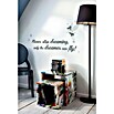 Komar Dekosticker (Never stop dreaming, Grau, 70 x 50 cm)