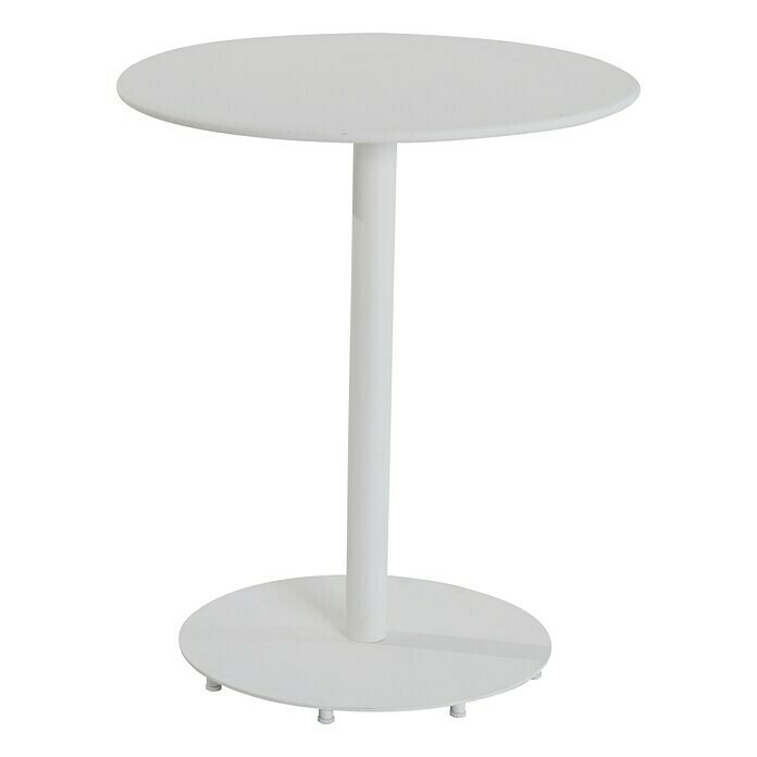 Sunfun Finja Balkontisch rund (Ø x H 60 x 71 cm, Weiß) BAUHAUS