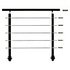 Treba Frewa Geländerset AG5 (Seitenmontage, Aluminium, Anthrazit, Länge: 1.500 mm)