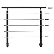 Treba Frewa Geländerset AG5 (Seitenmontage, Aluminium, Anthrazit, Länge: 1.500 mm)