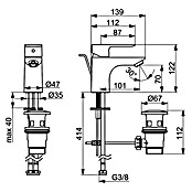 Hansa Waschtischarmatur Pico S (Höhe: 12,2 cm, Chrom, Glänzend) | BAUHAUS