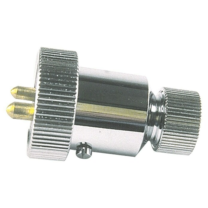 Talamex Stecker (2-polig, 3 A, Wasserdicht, Verchromt)