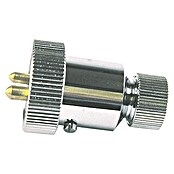 Talamex Stecker (2-polig, 3 A, Wasserdicht, Verchromt)