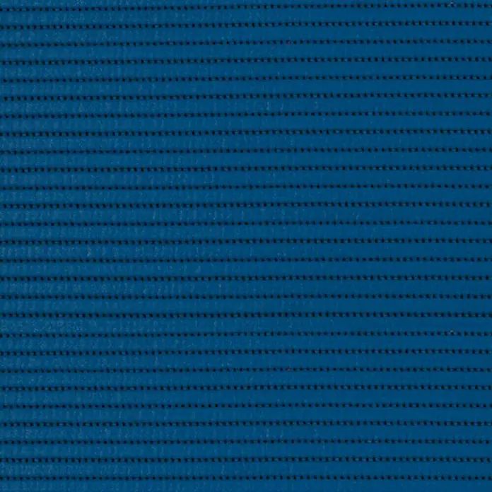 D-c-fix Esterilla Comfort Uni - Azul, 200 x 65 cm, Unicolor - Vista detallada de un tejido de malla azul con finas líneas horizontales y pequeñas aberturas. Ideal para textiles transpirables y cubiertas.