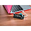 Hama USB-Hub (USB 2.0, Schwarz/Weiß)